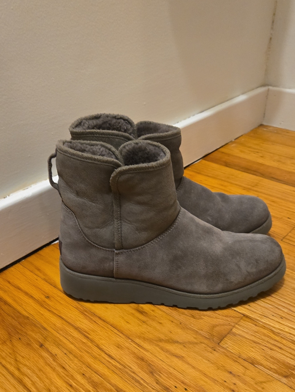 UGG Women's Short Grey Platform Ugg Boots